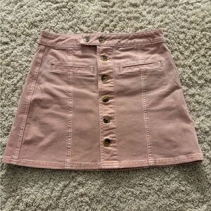 American Eagle Outfitters Pink Mini Skirt Corduroy